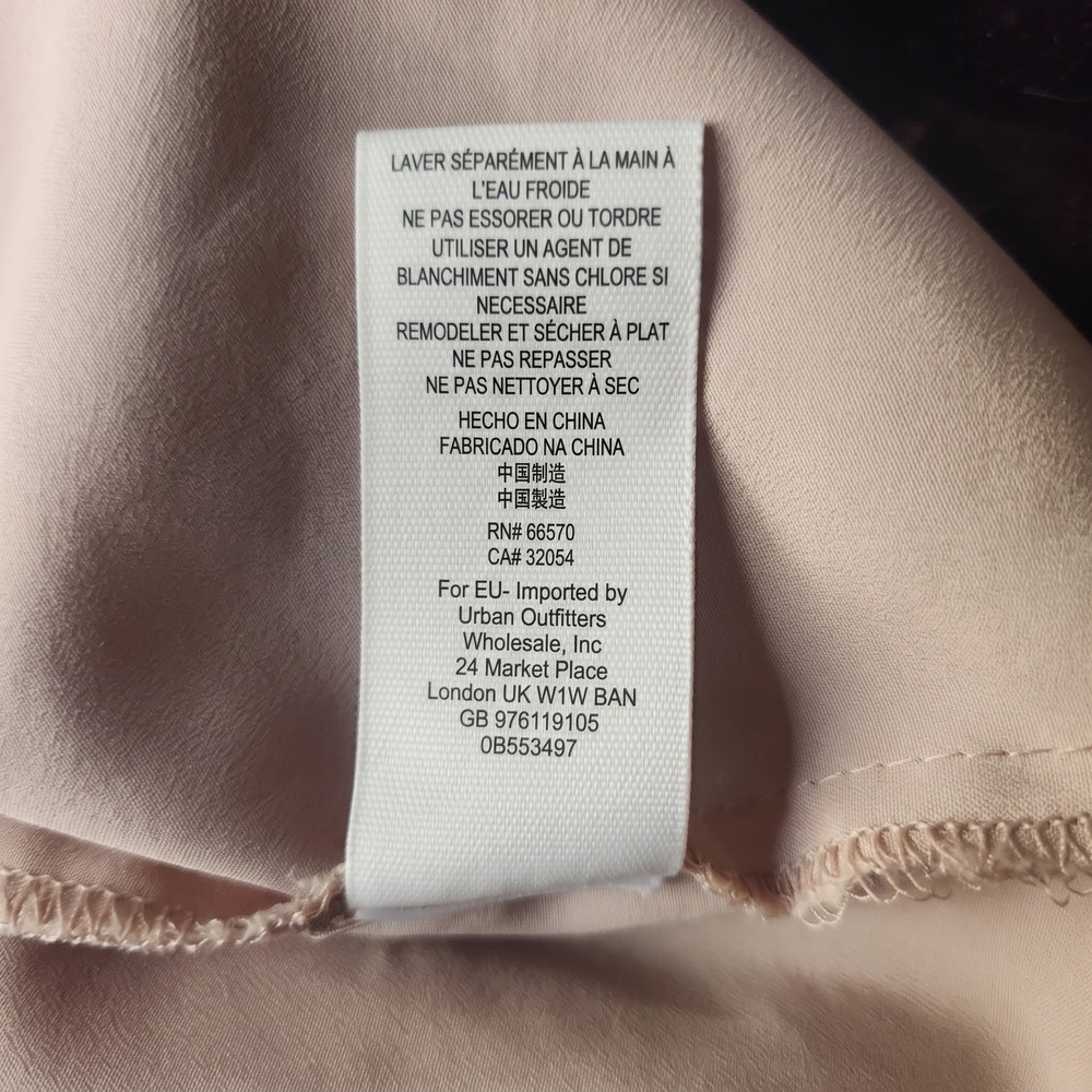 FREE PEOPLE Night Shimmers Mini Dress Size 12 Embroidered Sequin Slip Brown $108 - Picture 8 of 8